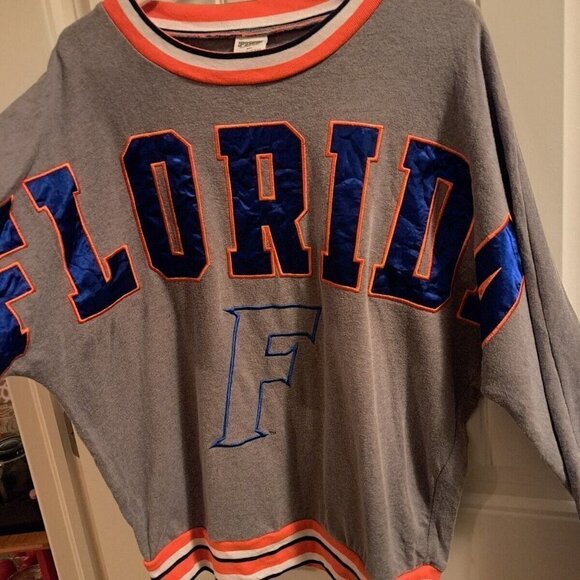 VICTORIA'S Secret Pink 5th & Ocean FLORIDA sweater embroidered Satin Letters S - Picture 2 of 5